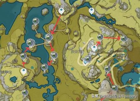 原神清心采集点路线图（原神清心位置分布图）