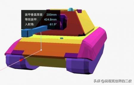 e100弱点图解（坦克世界加强后的E100属性）