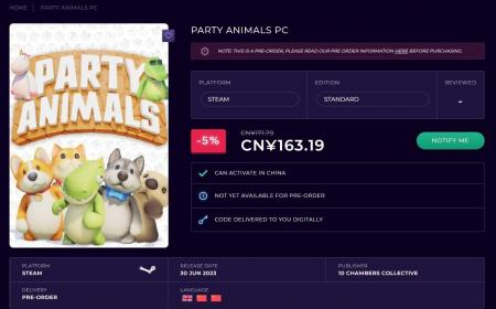 动物派对steam上架了吗（动物派对游戏售价）