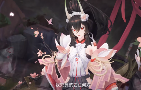 阴阳师妖刀姬粉色皮肤图片（SP赤影妖刀姬原画攻略）